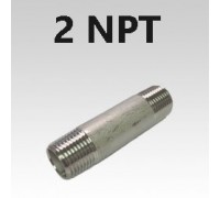 2 NPT Type 316 Stainless Pipe Nipples
